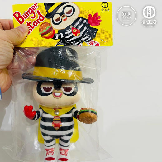 现货 壹工坊 汉堡神兔 搪胶 商品图1