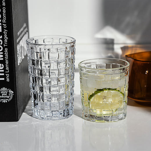 摩登主妇玻璃杯网红水杯ins风果汁啤酒杯创意浮雕女生高颜值杯子 商品图3