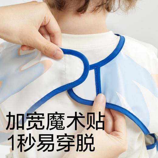 babycare宝宝吃饭罩衣饭兜罩衫儿童围兜画画反穿衣防水防脏围裙 商品图4