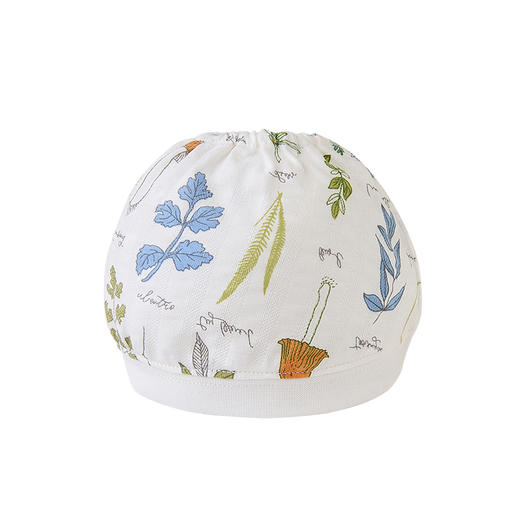 英氏新生儿胎帽夏季纯棉薄款男女宝婴儿空调房圆帽YLSJJ22004A 商品图4