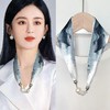明星同款项链围巾  磁扣年轻气质磁吸扣珍珠项链小丝巾 商品缩略图4