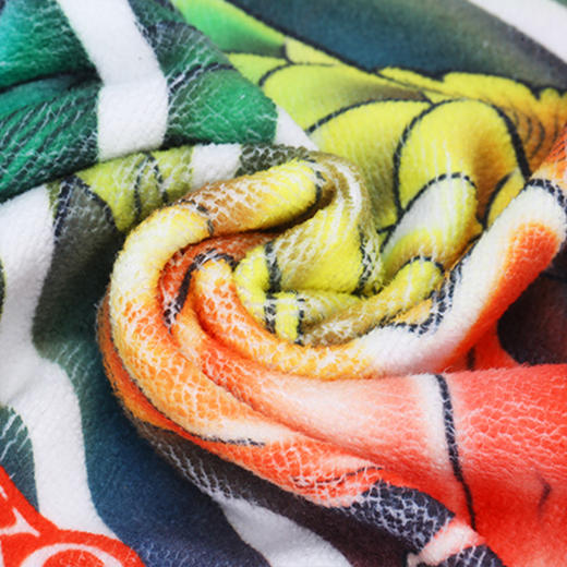 伽玛精工毛巾中长款加厚钓鱼新型强悍吸水加绒大鱼新型彩绘弹力柔软方巾 商品图2