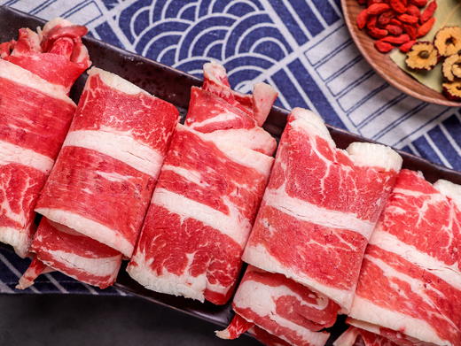 【买5送2】壹号双层肥牛卷，谷饲育肥，肥瘦相间，不可混拼 商品图1