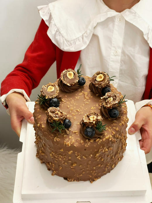 恬小姐十岁同款，榛巧淋面巧克力蛋糕，随机赠送卡通小蜡烛 商品图2