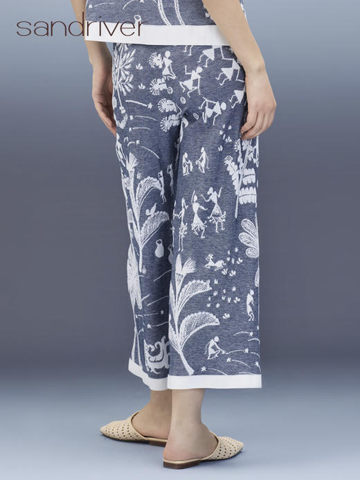 芝麻点提花直筒裤 SJS95K053K 商品图4