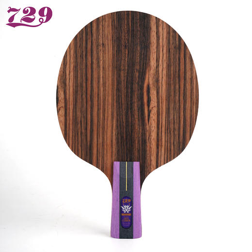 新款729 2023款芳碳纤维黑檀7黑檀七层全木进攻型乒乓球拍AJ400 商品图2