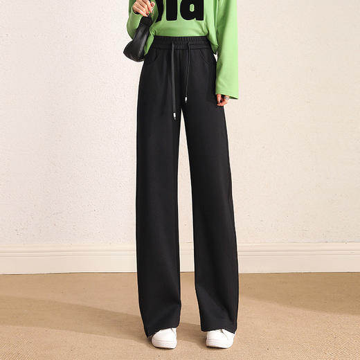 春季新款，松紧高腰阔腿裤直筒裤宽松休闲裤子MYX-72188 商品图7