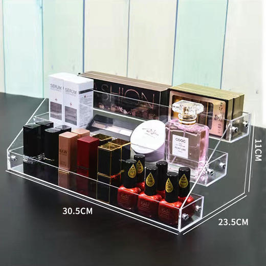 亚克力透明眼影盘收纳指甲油展示架香水护肤化妆品货架陈列置物架 商品图6