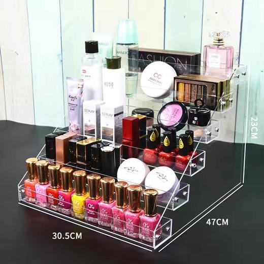 亚克力透明眼影盘收纳指甲油展示架香水护肤化妆品货架陈列置物架 商品图8