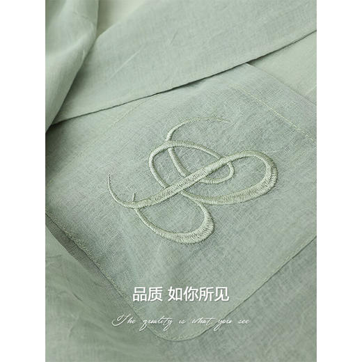 COCOBELLA新中式刺绣微透视轻薄外套长款遮阳衫轻质风衣WN900 商品图4