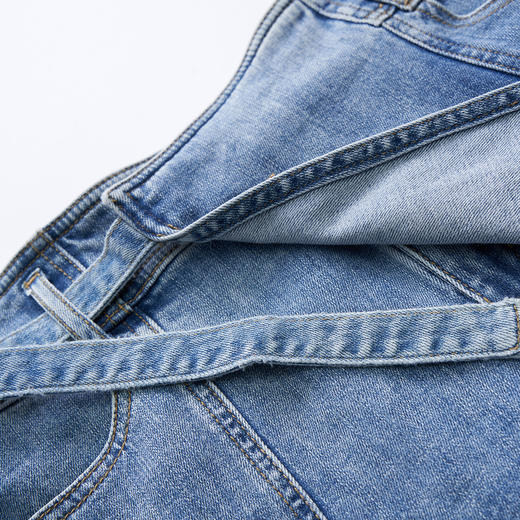 谜底牛仔短裤女2023夏季新款简约时尚百搭A型修身裙裤232MK0564 商品图3