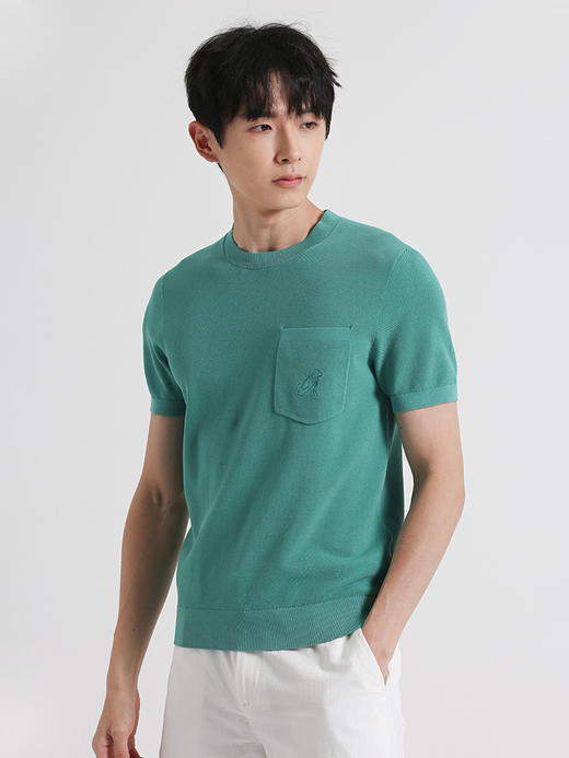 callisto绿色棉混纺T恤 SSTSS143C 商品图2