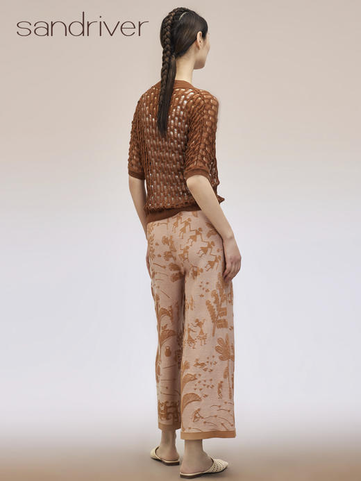 芝麻点提花直筒裤 SJS95K053K 商品图3