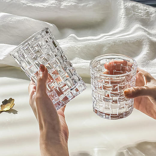 摩登主妇玻璃杯网红水杯ins风果汁啤酒杯创意浮雕女生高颜值杯子 商品图0