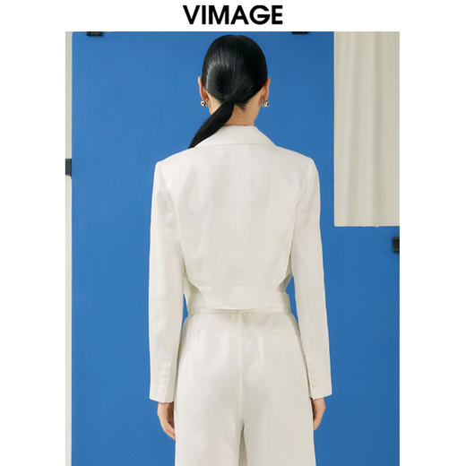 VIMAGE纬漫纪春季新款时尚百搭短款外套女V1903520 商品图4