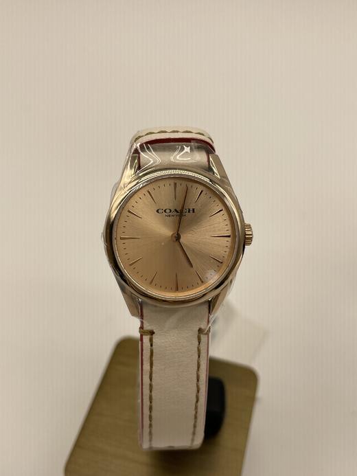 美国COACH 女士白色皮带手表 商品图0