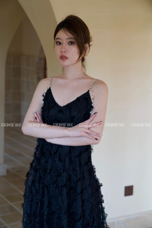 【门店同款】春季羽毛刺绣链条吊带裙 150545428 商品图2