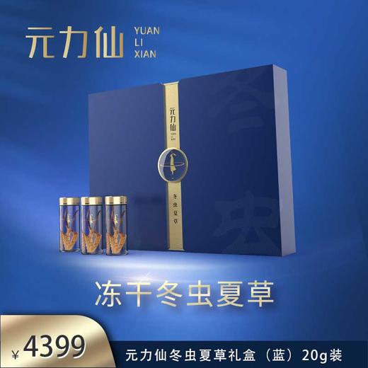 元力仙 精选草 冬虫夏草礼盒（蓝）20克 特级品3200头 商品图0