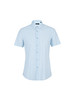 callisto浅蓝混纺牙签纹短袖衬衫 SSSTS051C 商品缩略图0