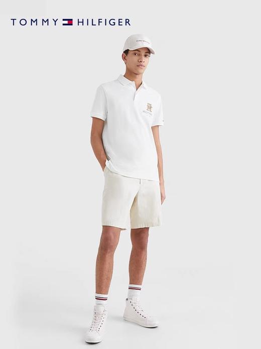 TOMMY HILFIGER  魔力方23新款春夏男装字母刺绣翻领短袖POLO衫 商品图1