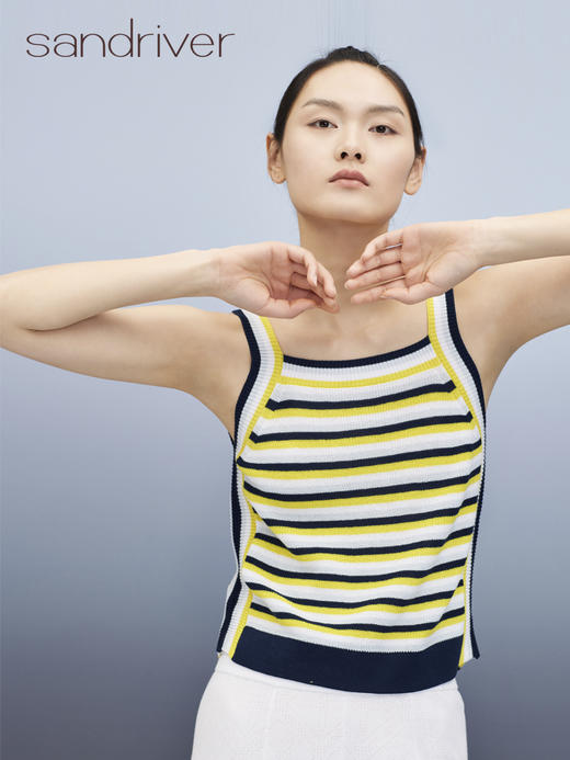 吊带彩条女背心 SJS95W060K 商品图1