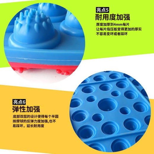 TPE超痛超厚超大圆形指压板家用脚底足底按摩脚垫趾压板跑男同款 商品图4