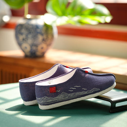 内联升男鞋男单鞋千层底内府官造夹鞋8527A 商品图1