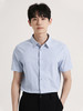 callisto浅蓝条纹弹力混纺短袖衬衫 SSSTS071C 商品缩略图0