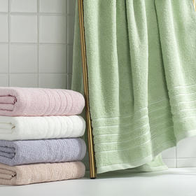 洁丽雅纯棉素色缎档浴巾1条7506