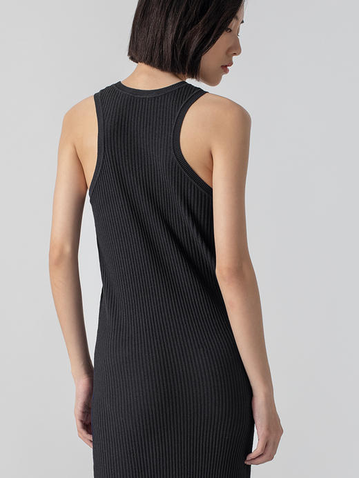 322工房重塑经典人造丝工字针织背心裙2023夏修身连衣裙B034+B048 商品图2