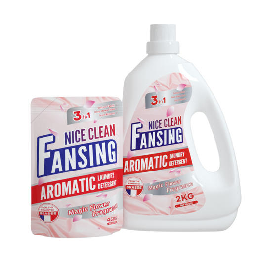 「2kg+450g家庭装」蓝漂洗衣液家庭护理护色洁净留香去渍居家日用清洁工具 商品图4