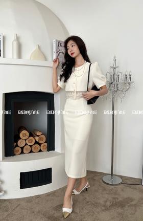 【门店同款】夏季法式蕾丝边套裙 150554957