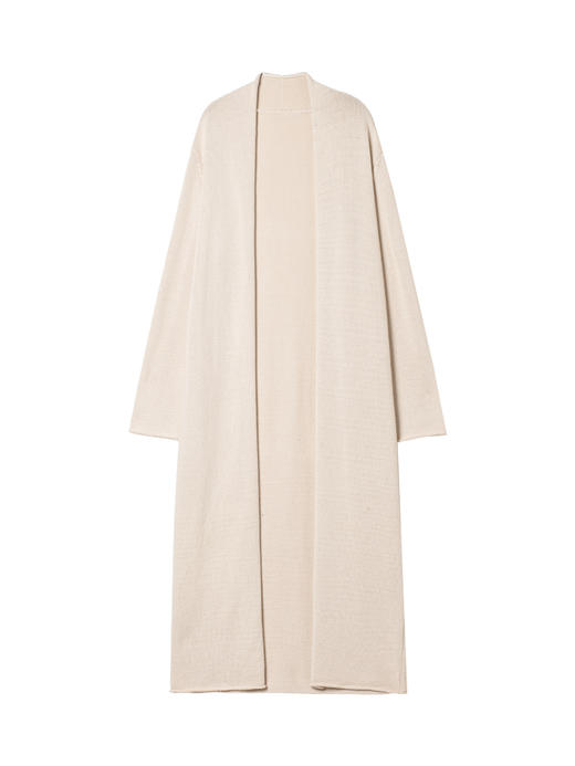 322工房经典再造环保棉针织长开衫2023春夏款时髦宽松长外套B041 商品图4