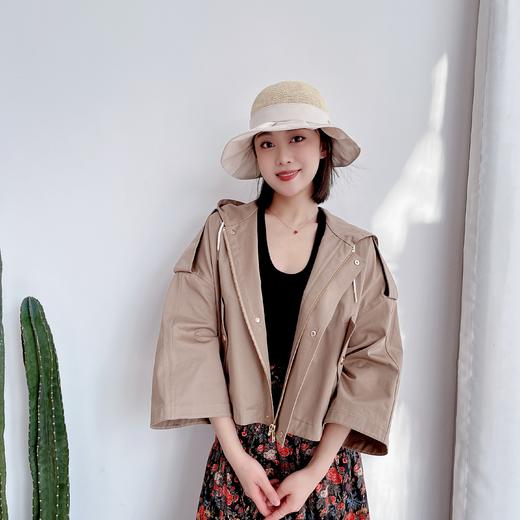 棉质华斗篷短外套 纺纱挺括街头上衣 商品图1