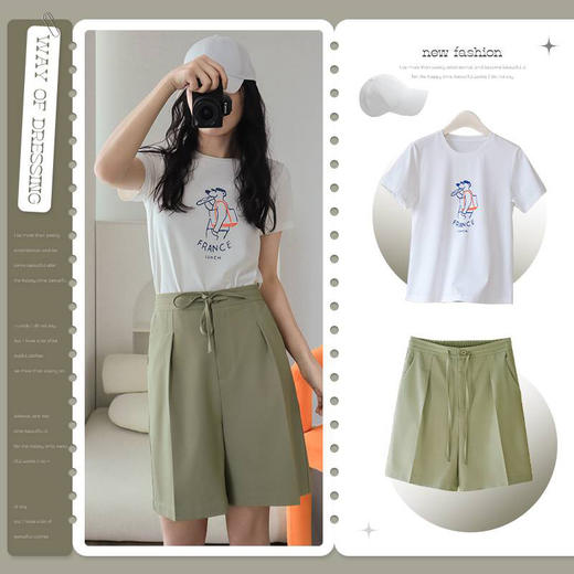 【一线代工厂】女士纯棉韩系休闲T恤衫 商品图5