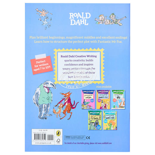 【中商原版】Roald Dahl Creative Writing with Fantastic Mr Fox 罗尔达写作能力 狐狸爸爸 情节写作练习 英文原版 7-11岁 商品图1