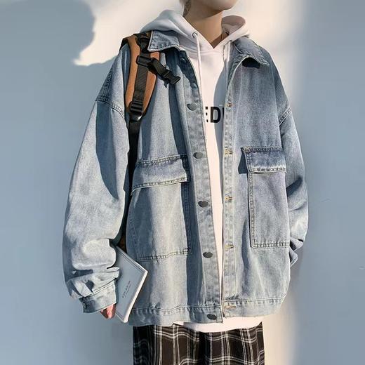 【GZ】无忧购美式复古牛仔休闲外套男8033（截单后7天发货)25年清仓捡漏 商品图0