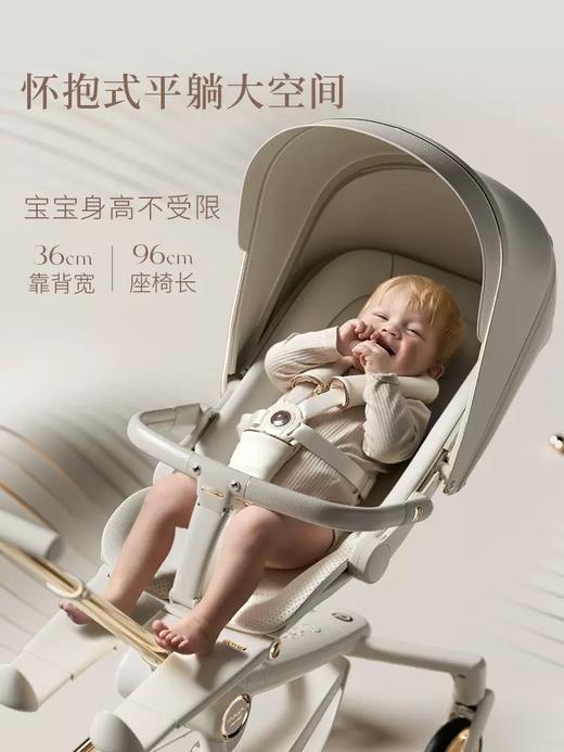 德拉玛溜娃神器双向可折叠高景观可坐可躺遛娃车婴儿推车手推Q2-1 商品图1