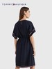TOMMY HILFIGER 23新款春夏女装时尚拼色条纹系带收腰宽松连衣裙 商品缩略图1
