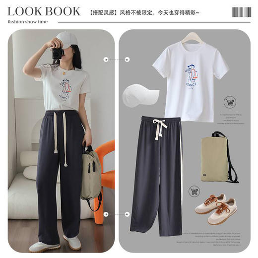 【一线代工厂】女士纯棉韩系休闲T恤衫 商品图6