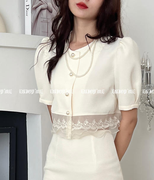 【门店同款】夏季法式蕾丝边套裙 150554957 商品图3