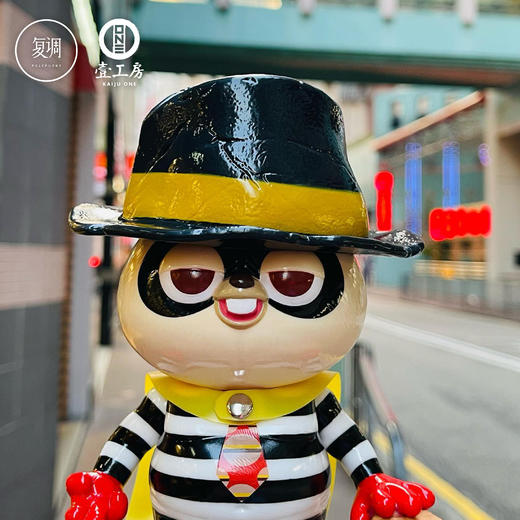 现货 壹工坊 汉堡神兔 搪胶 商品图0