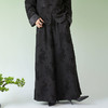 春夏女装新款人丝提花中式宽松休闲阔腿裤N210778 商品缩略图2