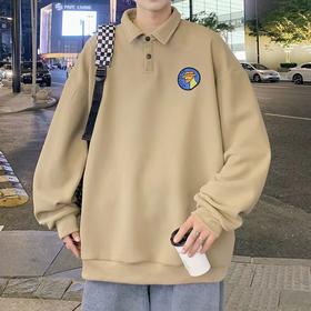 【GZ】无忧购polo领华夫格青少年潮牌正肩卫衣男w26620（截单后7天发货)