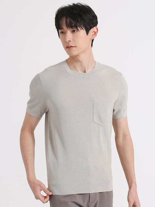 callisto米色棉混纺T恤 SSTSS143C 商品图0