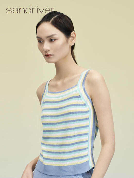 吊带彩条女背心 SJS95W060K 商品图0