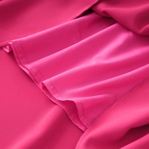 名媛气质，泡泡袖立领水溶花拼接系带收腰大摆A字连衣裙WLZD-2303607 商品图3