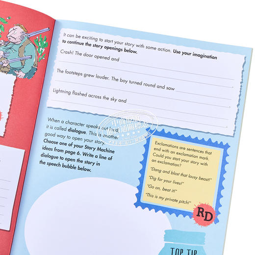 【中商原版】Roald Dahl Creative Writing with Fantastic Mr Fox 罗尔达写作能力 狐狸爸爸 情节写作练习 英文原版 7-11岁 商品图3