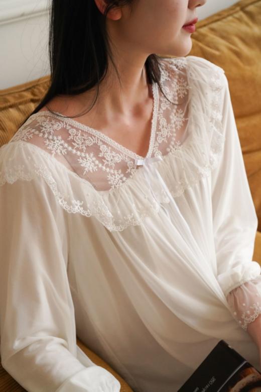 新品按头安利❗️超级重工的法式家居长裙～【日本GUNEFUU古那福法式家居睡裙】 商品图9