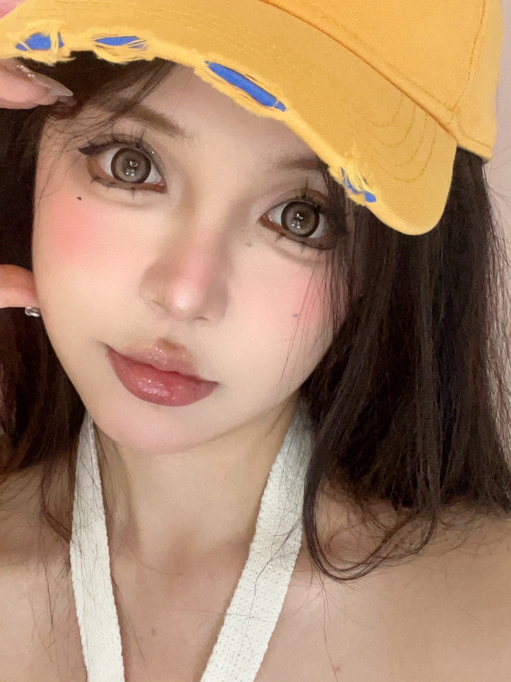 Hanawink美瞳 年抛隐形眼镜 泪光熊14.5mm 1副/2片 左右可不同度数-VVCON美瞳商城16